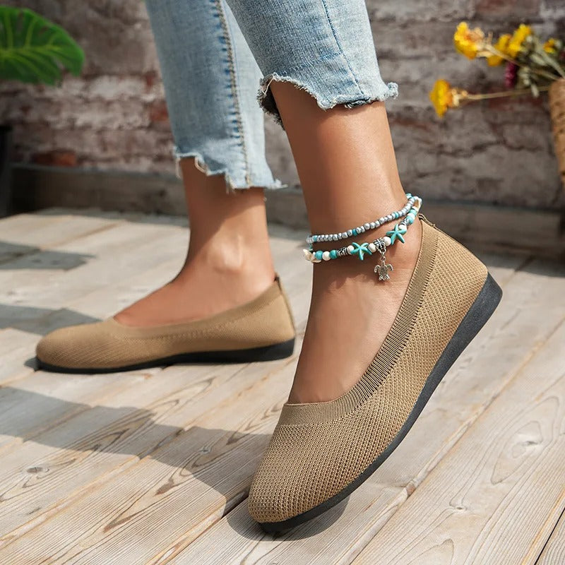 Comfortabele ballerina's voor dames, stijlvolle slip-on zomerschoenen voor elke gelegenheid.