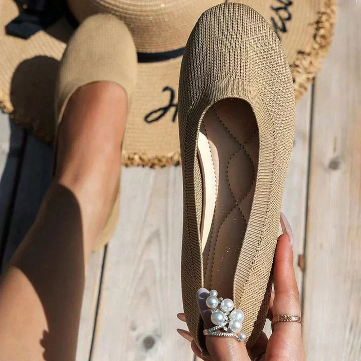 Dames slip-on ballerina's, elegant en veelzijdig voor casual én geklede outfits.