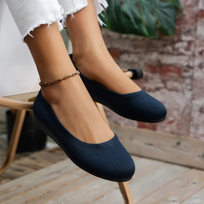 Dames ballerina's met slip-on design, elegant, comfortabel en veelzijdig voor elke dag.