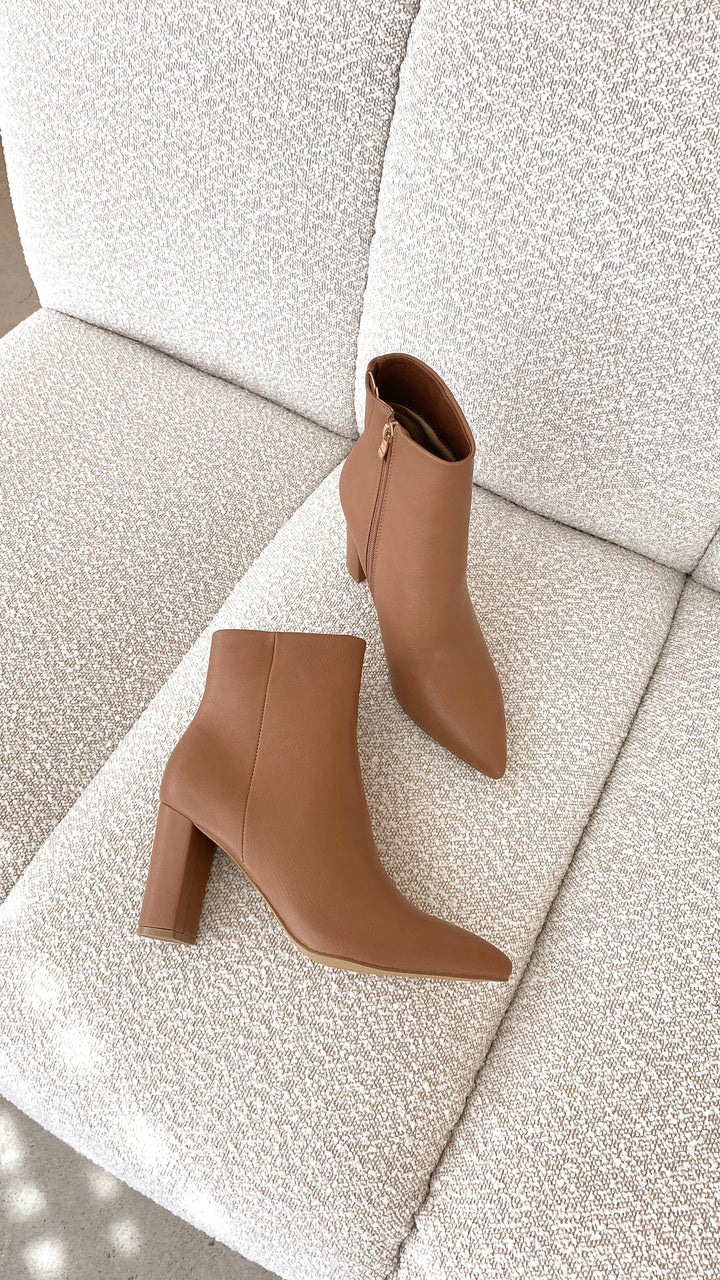 Dames Elonette enkellaarsjes met trendy blokhak, elegant en comfortabel, synthetisch.