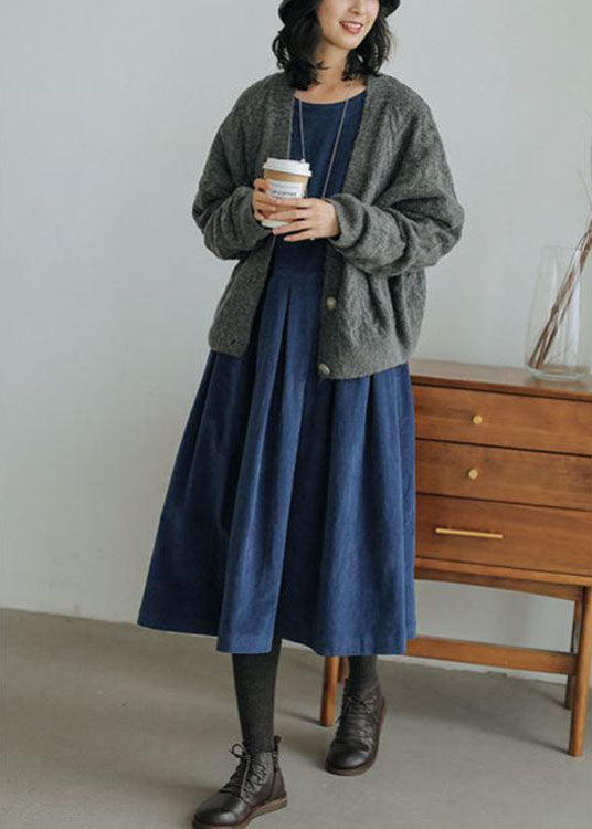 Casual dames winterjurk Emilia van corduroy, ideaal voor comfortabele herfst outfits.