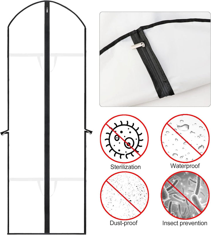 Extra lange jurkhoes 140cm, voor veilige opslag en transport van waardevolle kleding.