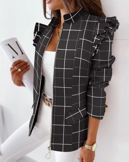 Dames FashionBlazer™: Stijlvolle, casual blazer voor dames, perfect voor een chique en relaxte look.