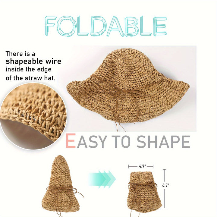 Comfortabele Elouan gehaakte strohoed voor dames in boho stijl. Perfect voor zomerzon op strand of festival.