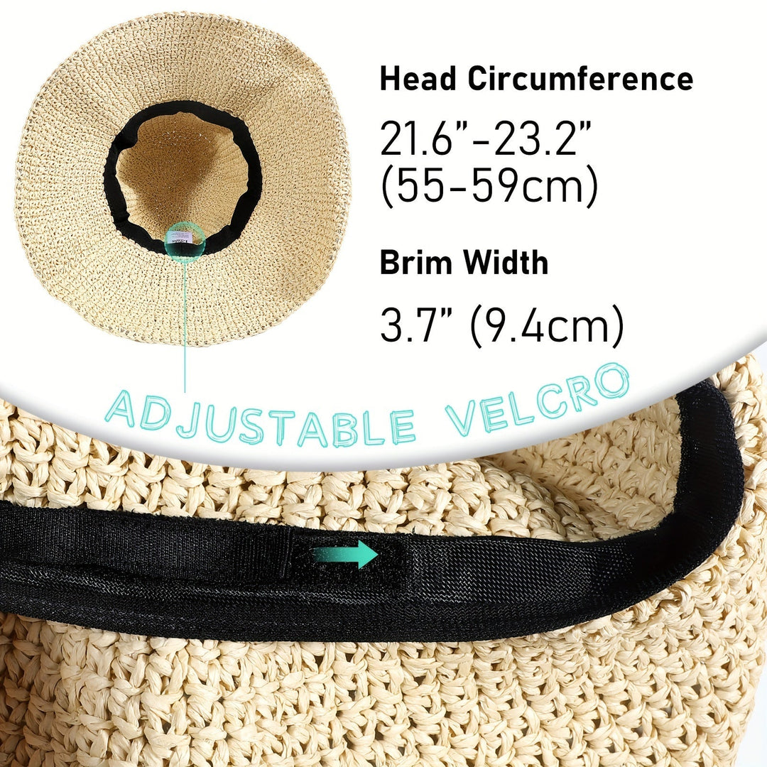 Dames zomer accessoire: Elouan gehaakte boho strohoed. Combineer met je outfit voor festivals of strandvakanties.