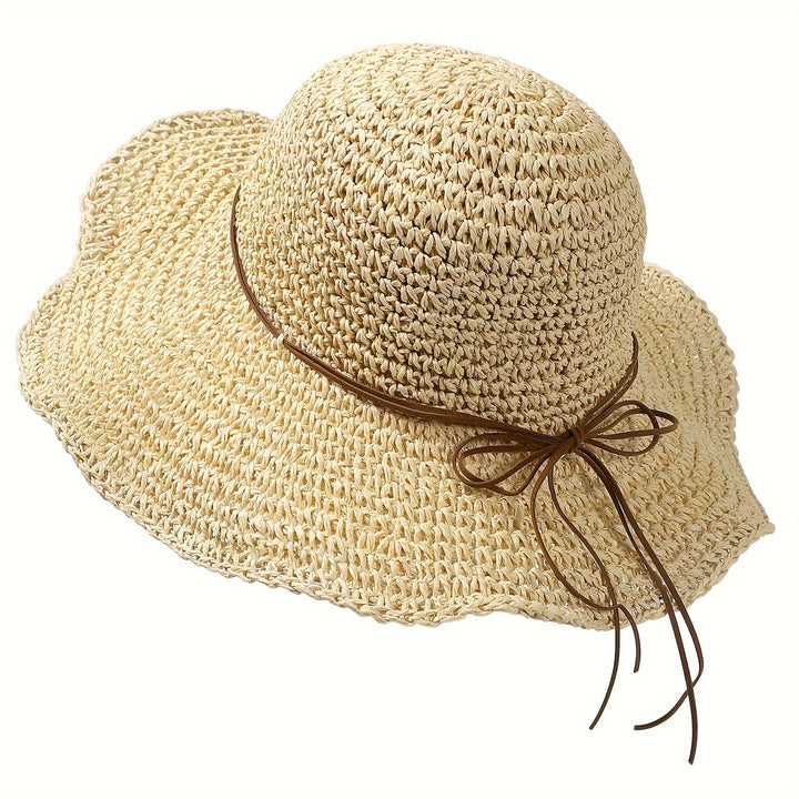 Gehaakte boho strohoed voor dames, Elouan. Ultiem zomer accessoire voor een dag op het strand of een festival.