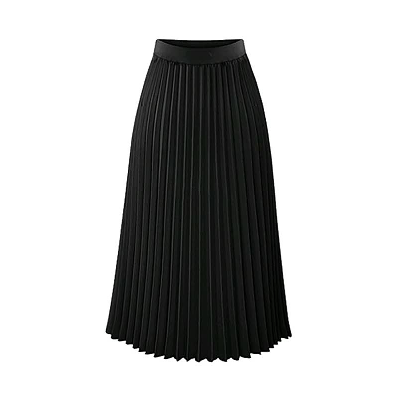 Trendy A-lijn geplooide rok voor dames. Hoge taille voor een chique en veelzijdige, elegante look.
