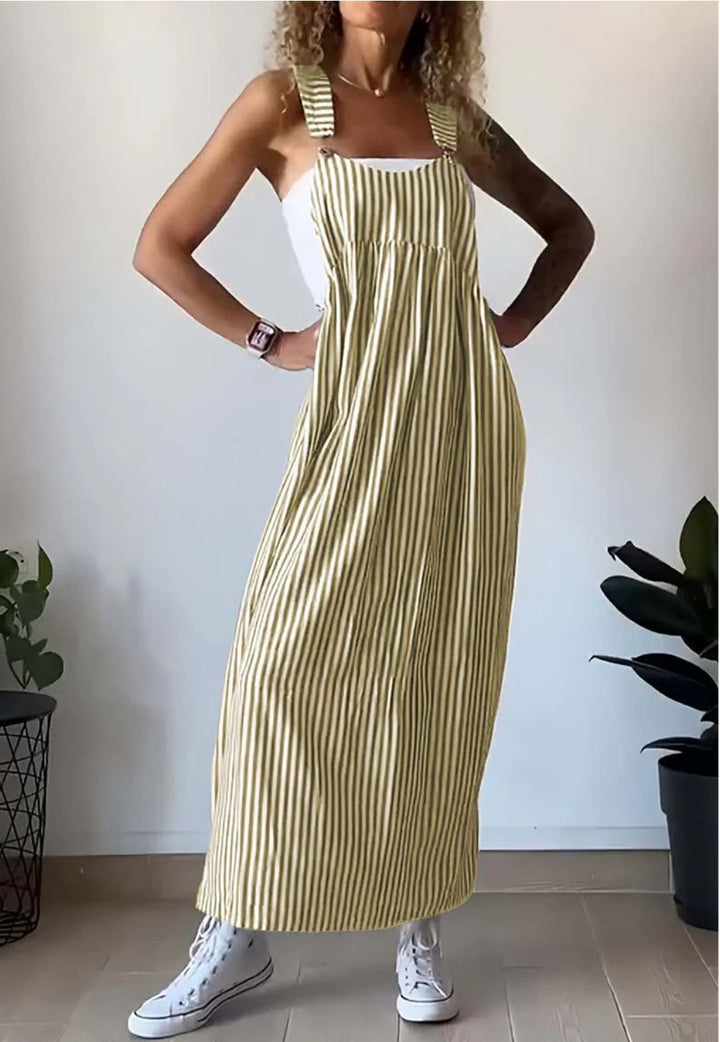 Veelzijdige gestreepte dames jumpsuit, een trendy eendelig pak voor casual lente- en zomerlooks.