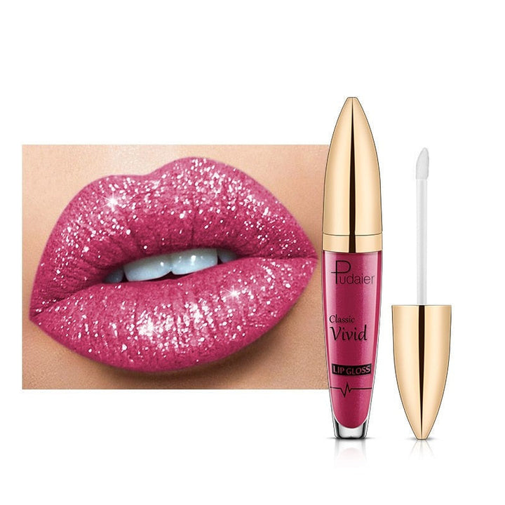 SparklingGloss™ glitter lipgloss voor dames. Diverse kleuren voor stralende, waterbestendige lippen.