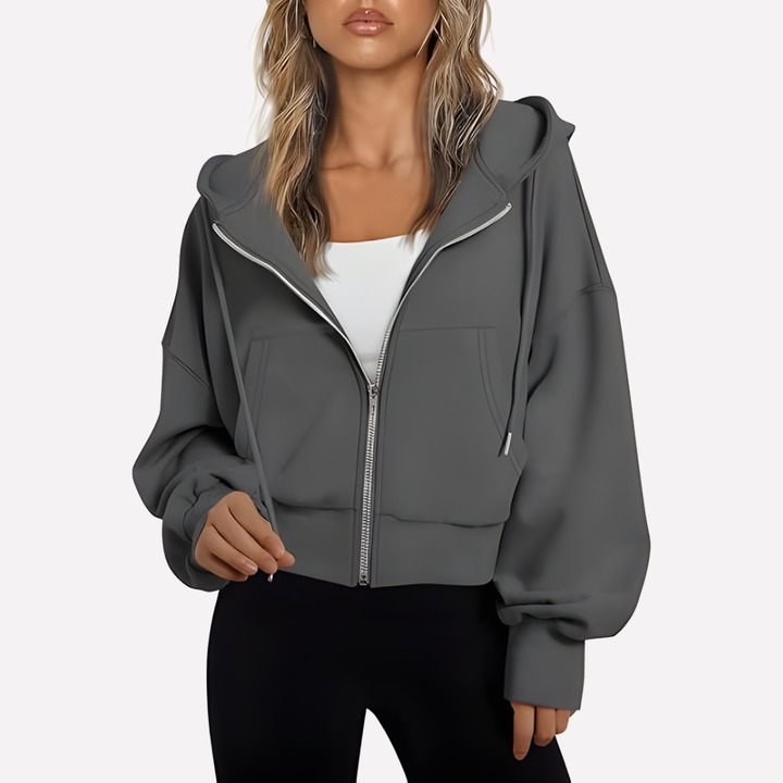 Oversized dames sweatshirt met grafische print, perfect voor dagelijkse stijl en losse pasvorm.