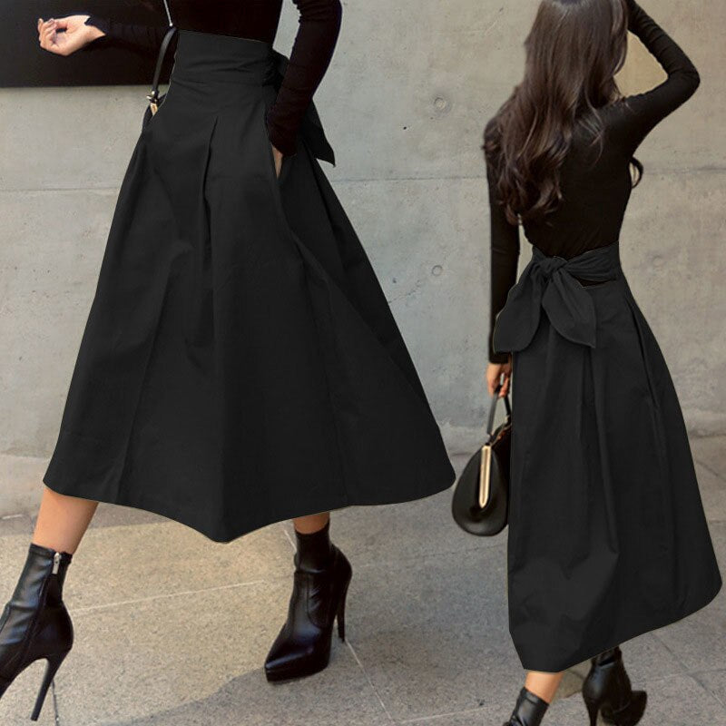 Veelzijdige dames halflange rok, trendy midi-rok voor een elegante outfit. Geschikt voor modebewuste dames.
