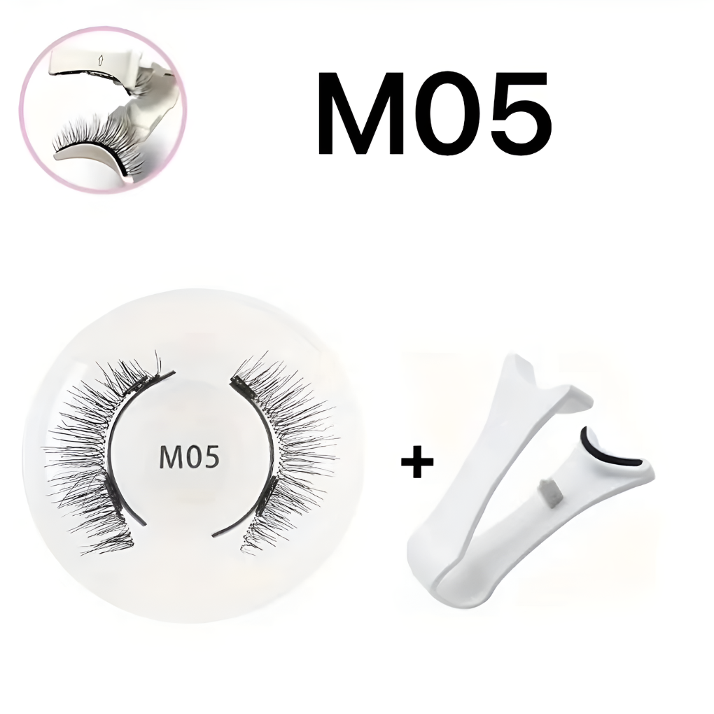 Ergonomisch pincet voor dames magnetische wimpers. Maakt lijmvrije applicatie van kunstwimpers eenvoudig.