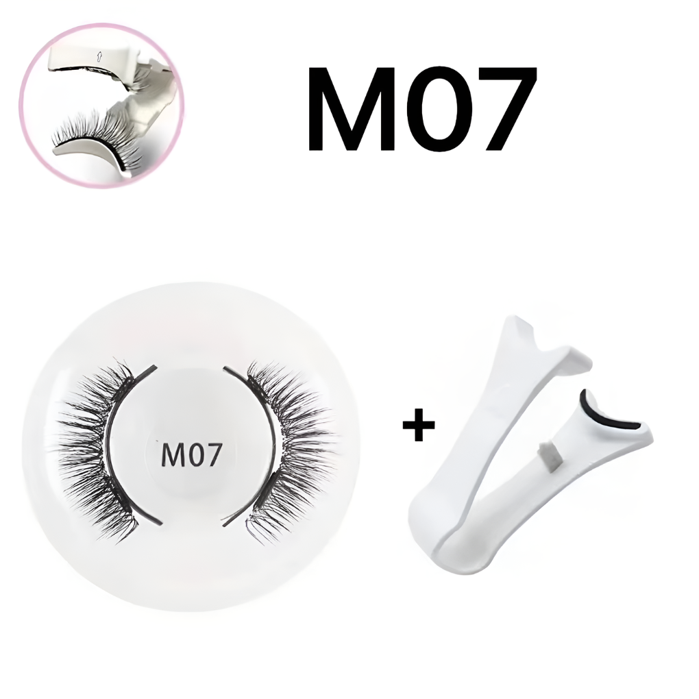 Dames met prachtige ogen dankzij herbruikbare magnetische wimpers. Perfect voor oogmake-up en schoonheid.