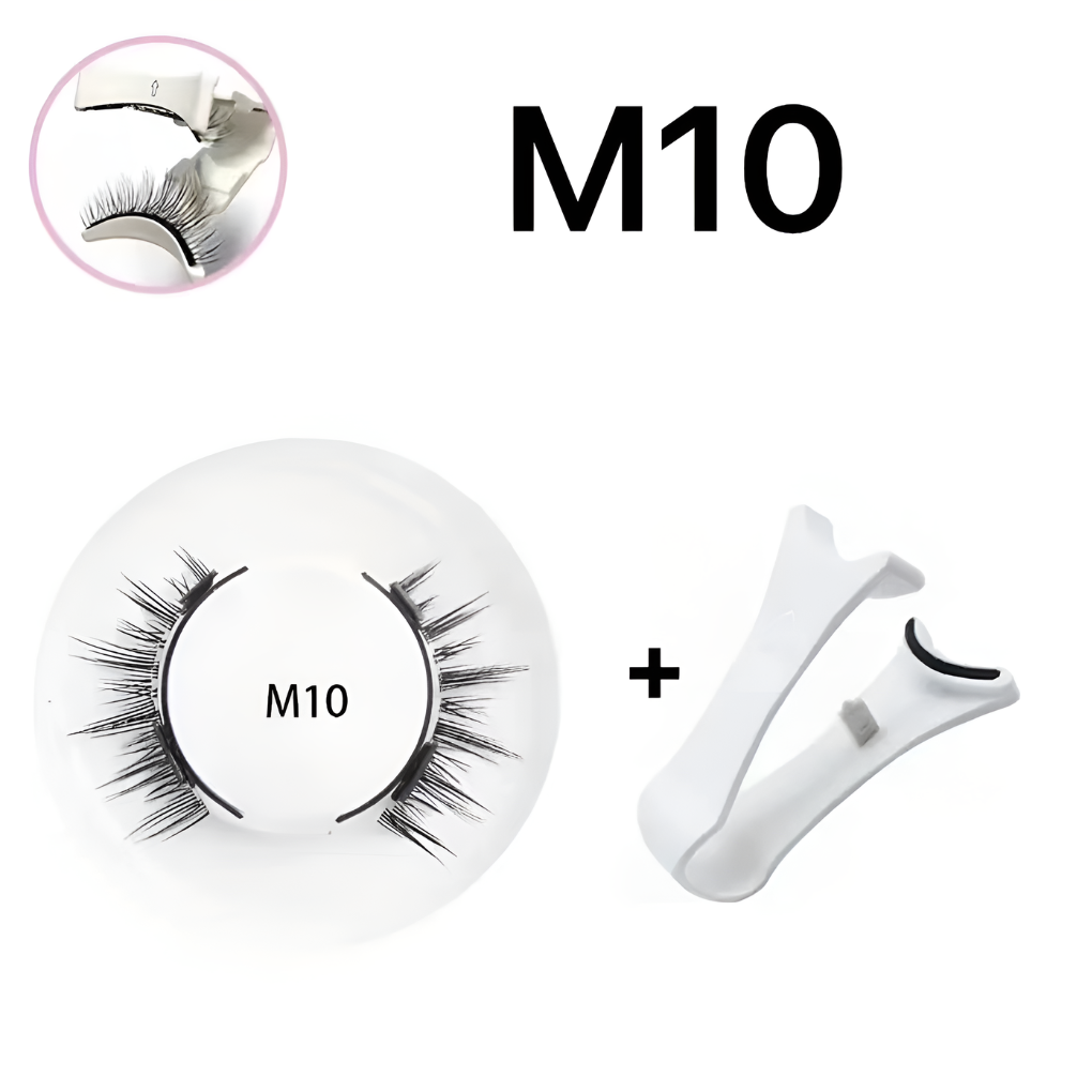 Lijmvrije magnetische kunstwimperset voor dames. Creëer eenvoudig volle, lange wimpers voor elke gelegenheid.