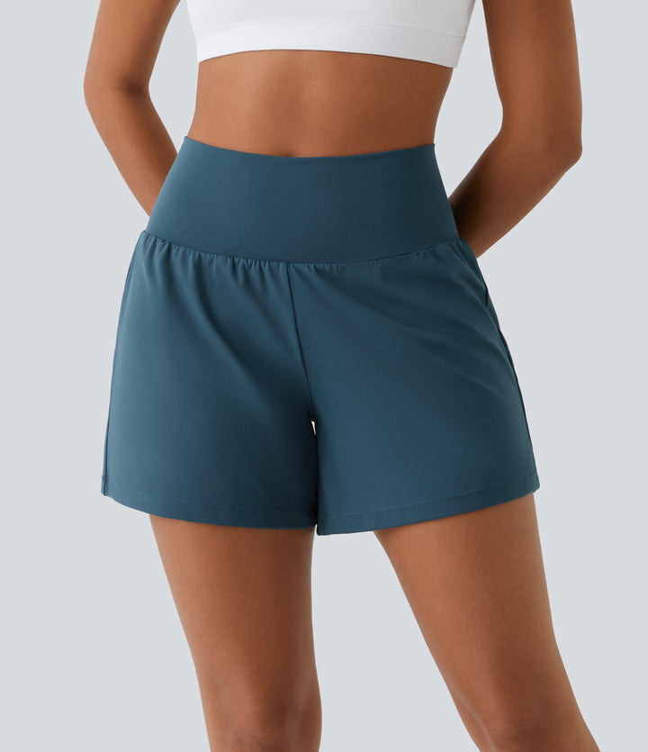 Sneldrogende high-waist fitness shorts dames Mirabella, ultiem comfort bij elke sportactiviteit.