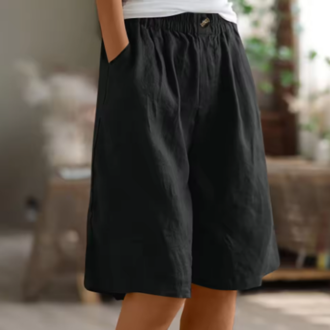 Stijlvolle culotte shorts voor dames, high waist met comfortabele wijde pijpen.