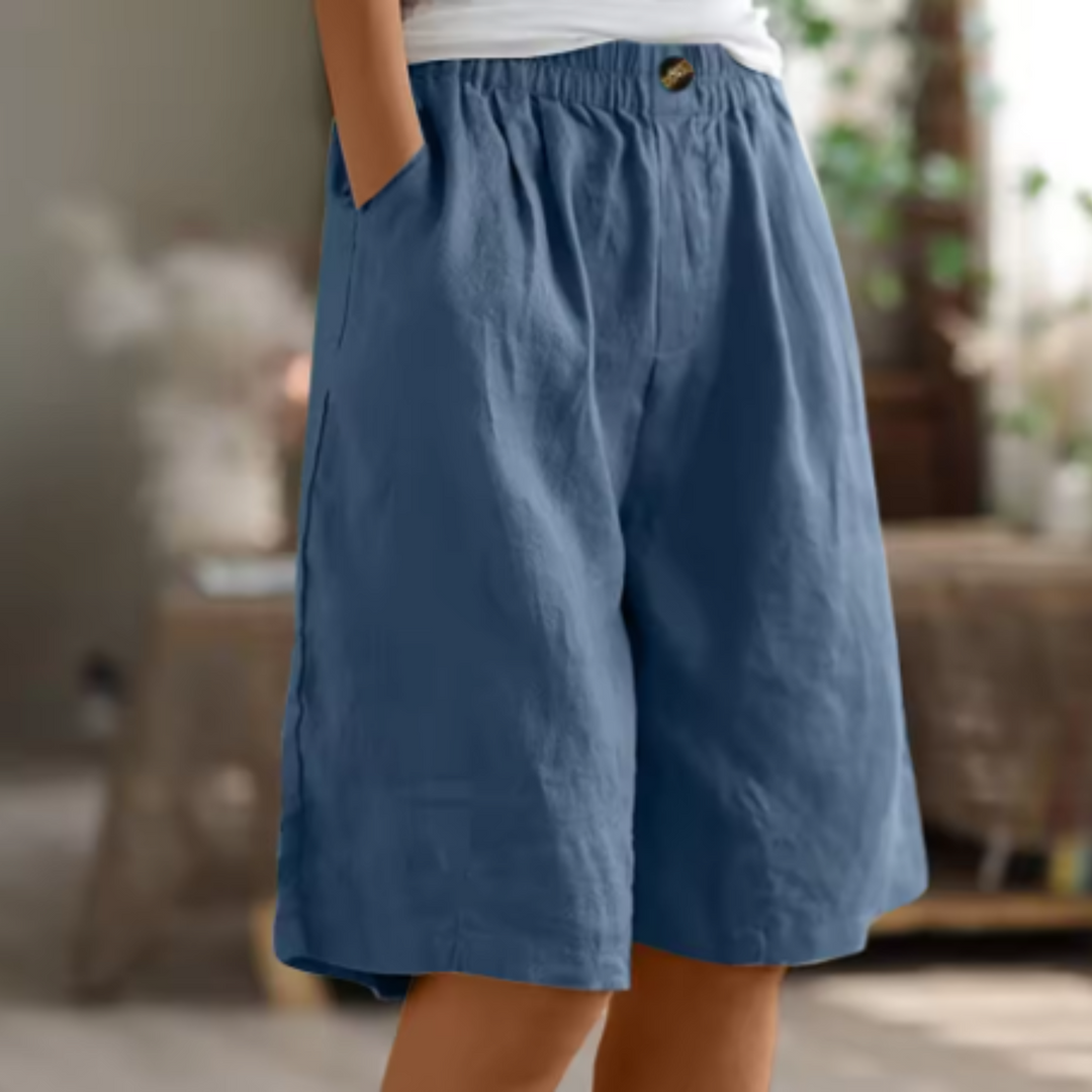 Elegante wijde pijpen shorts voor dames, een veelzijdige keuze voor de zomer.