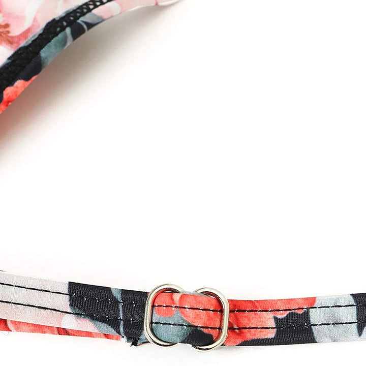 Dames zwemkleding, highwaist met levendige bloemenprint, combineert stijl en comfort.