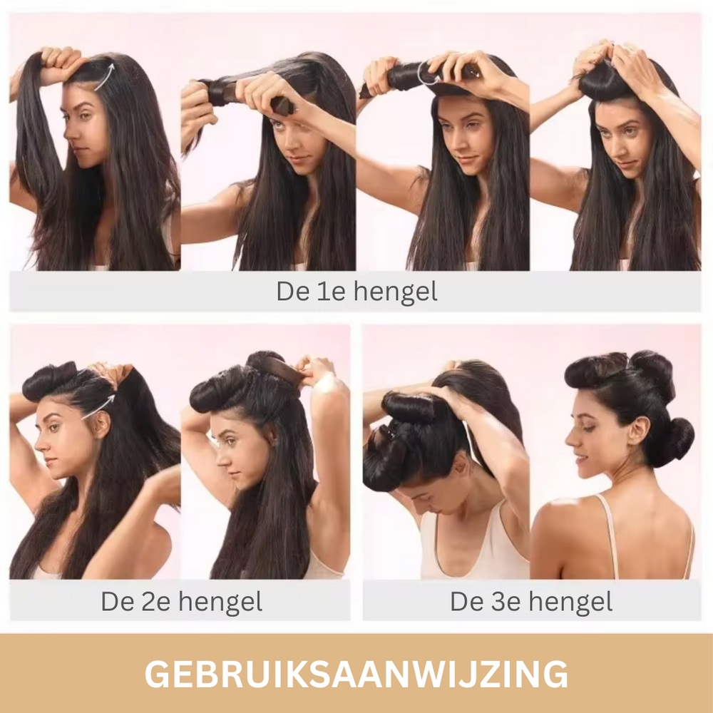 Zachte VelvetCurl flanellen haarkrullers in roze voor dames. Comfortabel slapen en wakker worden met mooie krullen.