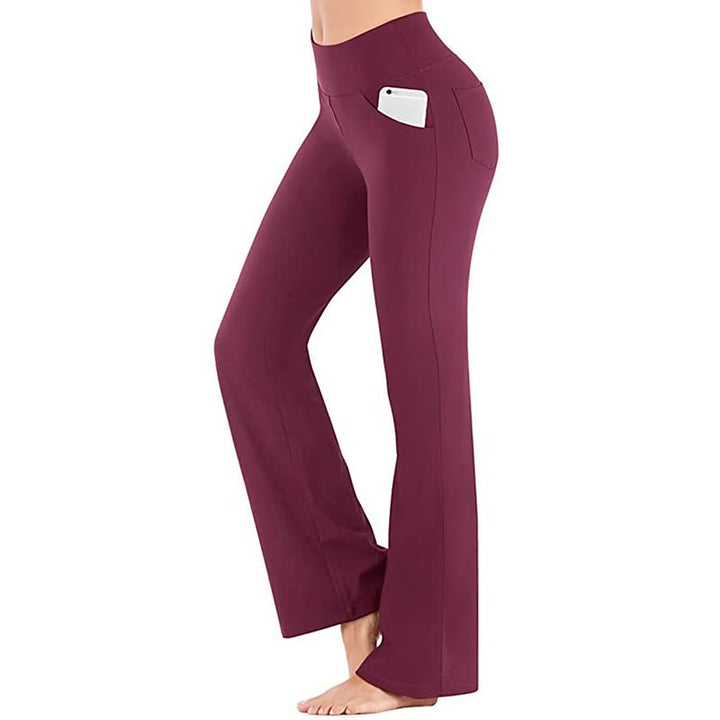 Zachte stretch damesbroek met hoge taille voor optimale pasvorm en comfort, perfect als casual kleding.