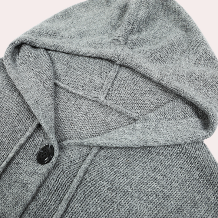 "Dames hoodie vest grijs, zachte stof, stijlvol en comfortabel, geschikt voor elke outfit en gelegenheid."
