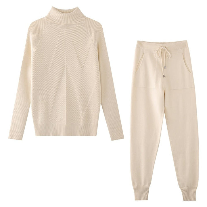 Vrouwen loungewear: dit comfortabele huispak is een veelzijdige set voor ontspannen thuisdagen.