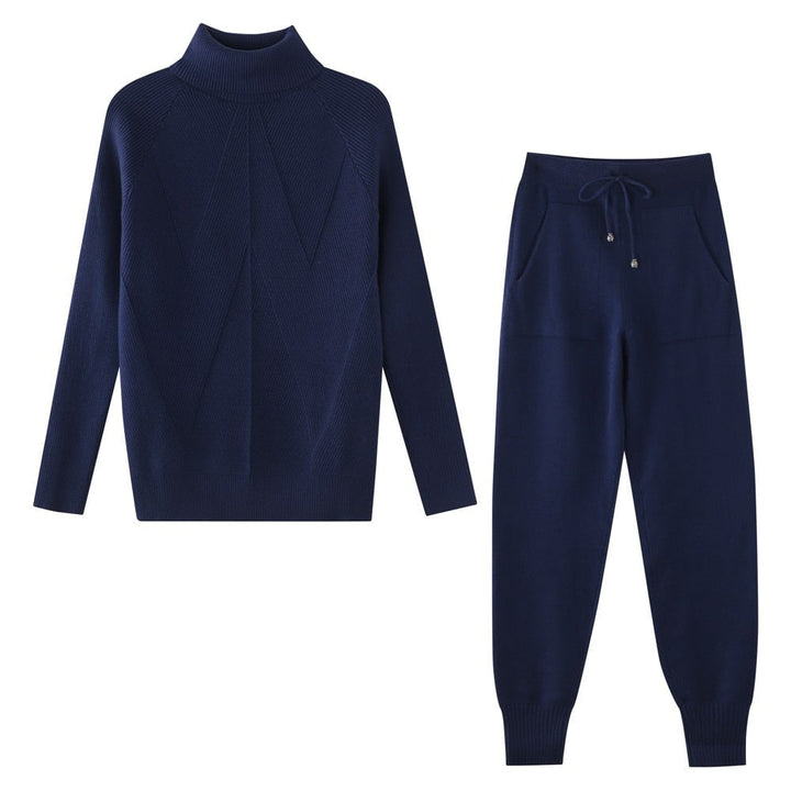 Complete dames set: comfortabel huispak/joggingpak, ideaal voor vrijetijdskleding en relaxmomenten.