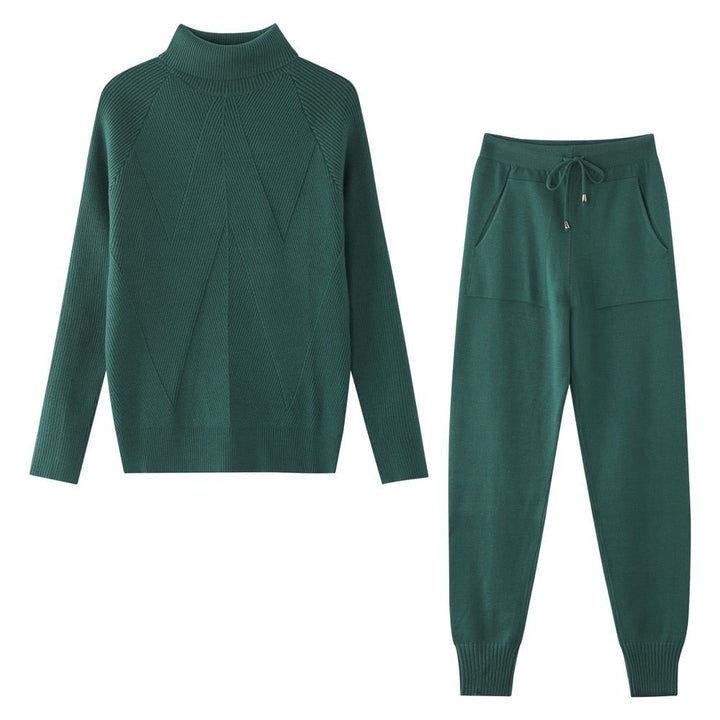 Detail van de elastische tailleband van het comfortabele huispak, een must-have loungewear set.