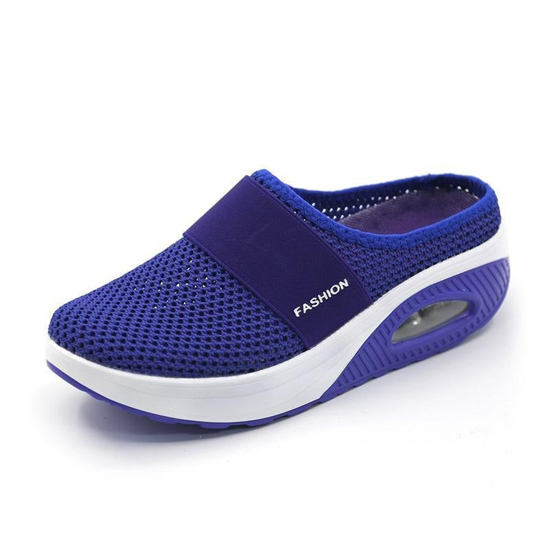 Stijlvolle dames instappers met luchtkussens, perfect voor een modieuze en comfortabele casual look.