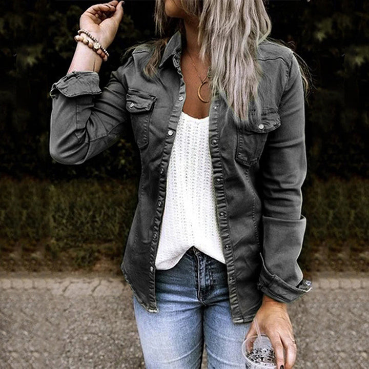 Veelzijdig dames jack Elisa, ideaal als spijkerjack voor lente en zomer, tijdloos model.