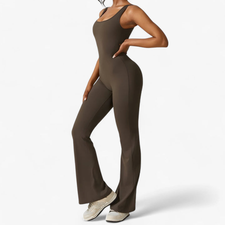 Korte mouw dames jumpsuit Amélie, casual, comfortabel en chic.