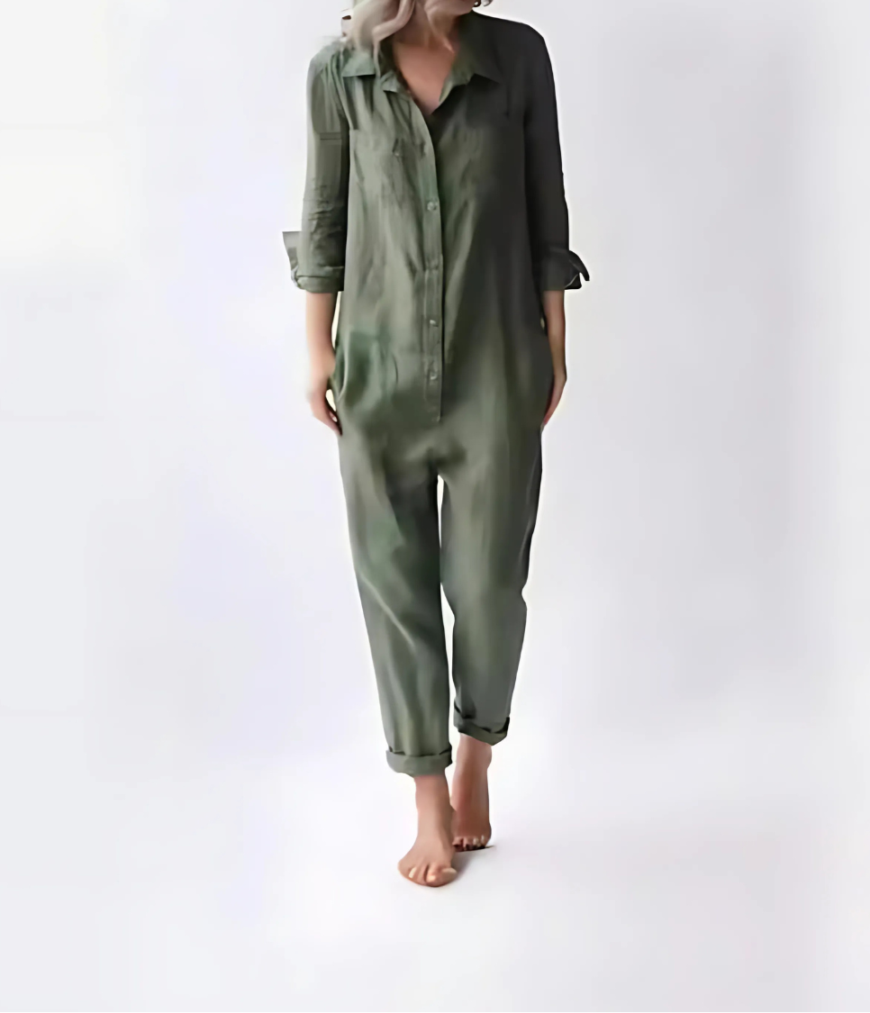 Trendy Hoymans dames jumpsuit, eendelig pak voor een stijlvolle en comfortabele look.