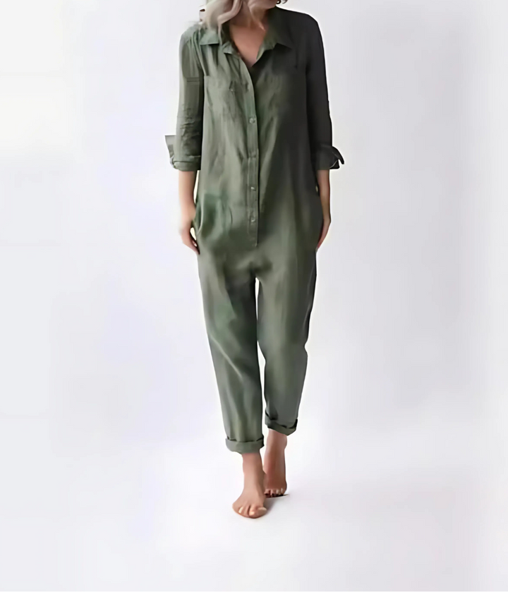 Trendy Hoymans dames jumpsuit, eendelig pak voor een stijlvolle en comfortabele look.