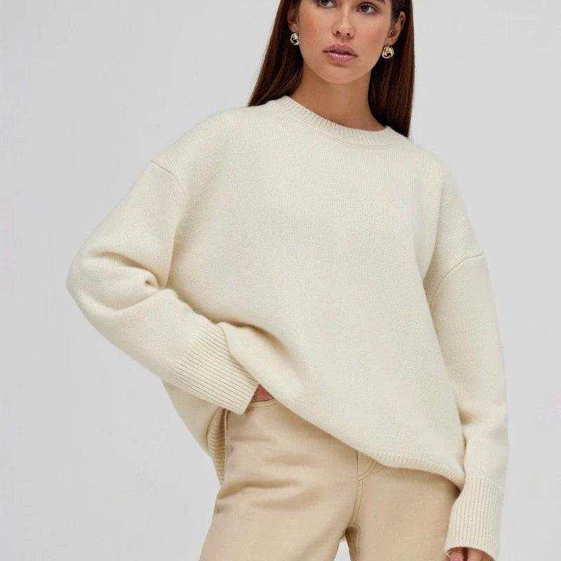 Dames kasjmier trui, luxe en zacht, perfect voor elk seizoen. Comfortabele gebreide trui.