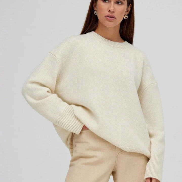 Dames kasjmier trui, luxe en zacht, perfect voor elk seizoen. Comfortabele gebreide trui.