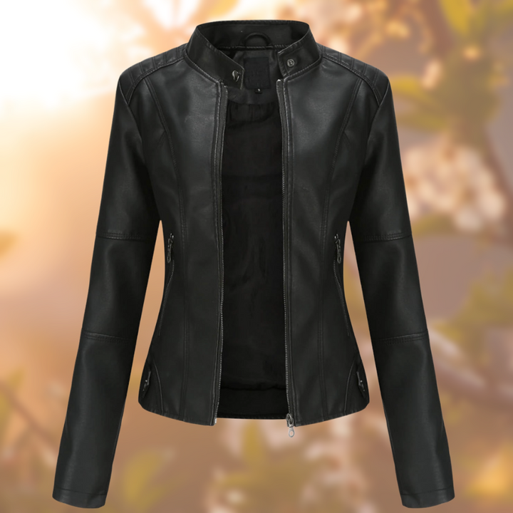 Dames KatiesJacket leren winterjas, warm en stijlvol, ideaal voor koude dagen. Comfortabele bovenkleding voor vrouwen.