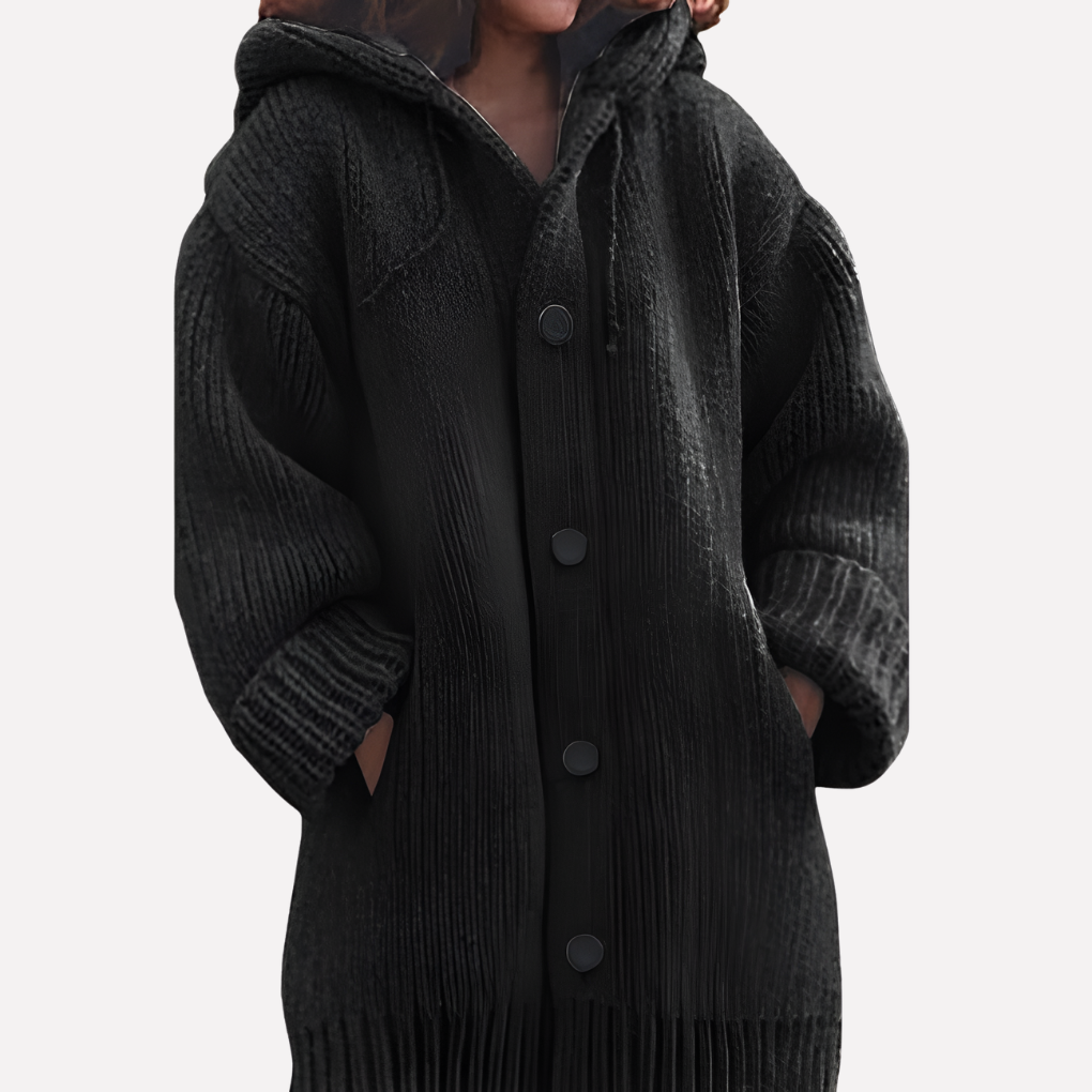 Comfortabel en stijlvol dames hoodie vest met lange snit, perfect voor dagelijks gebruik.