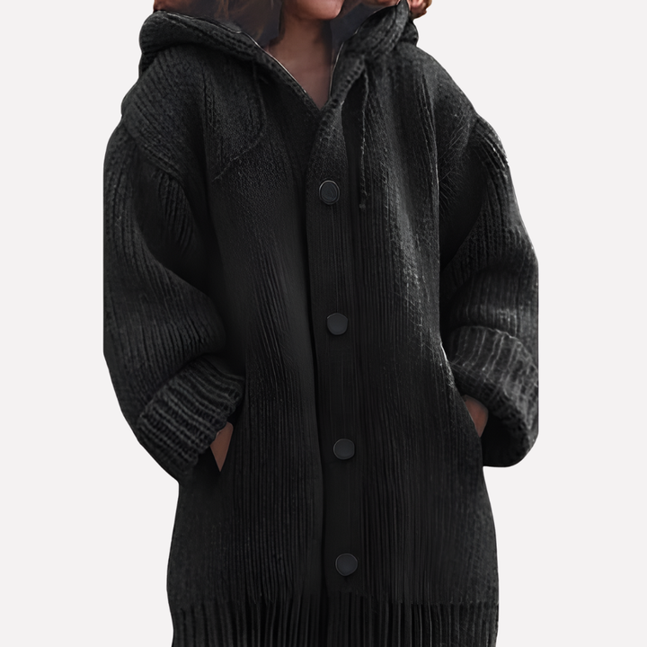 Comfortabel en stijlvol dames hoodie vest met lange snit, perfect voor dagelijks gebruik.