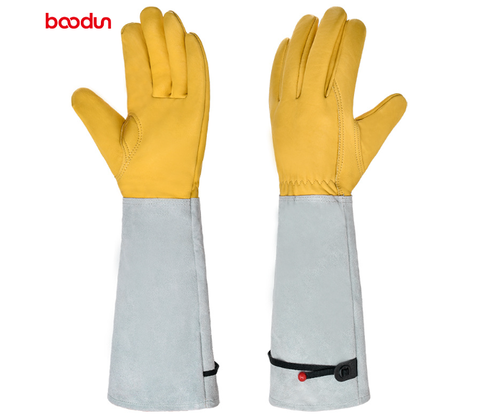 Goede grip en doornbescherming met deze lange dames tuinhandschoenen voor rozen.
