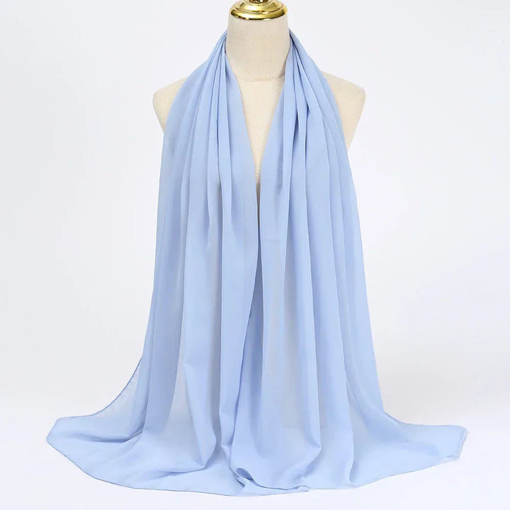 Dames Leilani chiffon hijab sjaal, elegant en veelzijdig mode accessoire voor elke gelegenheid.
