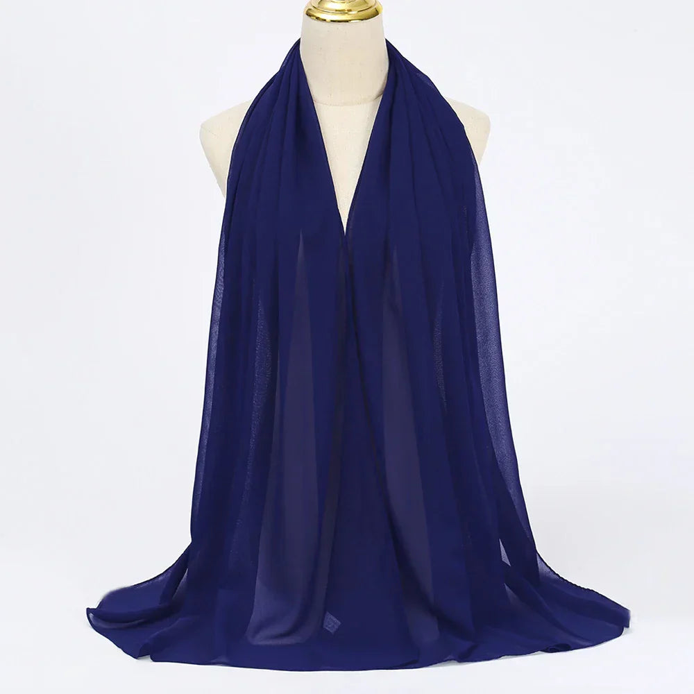 Leilani chiffon hijab sjaal voor dames, een stijlvol en comfortabel cadeau idee of hoofddoek.