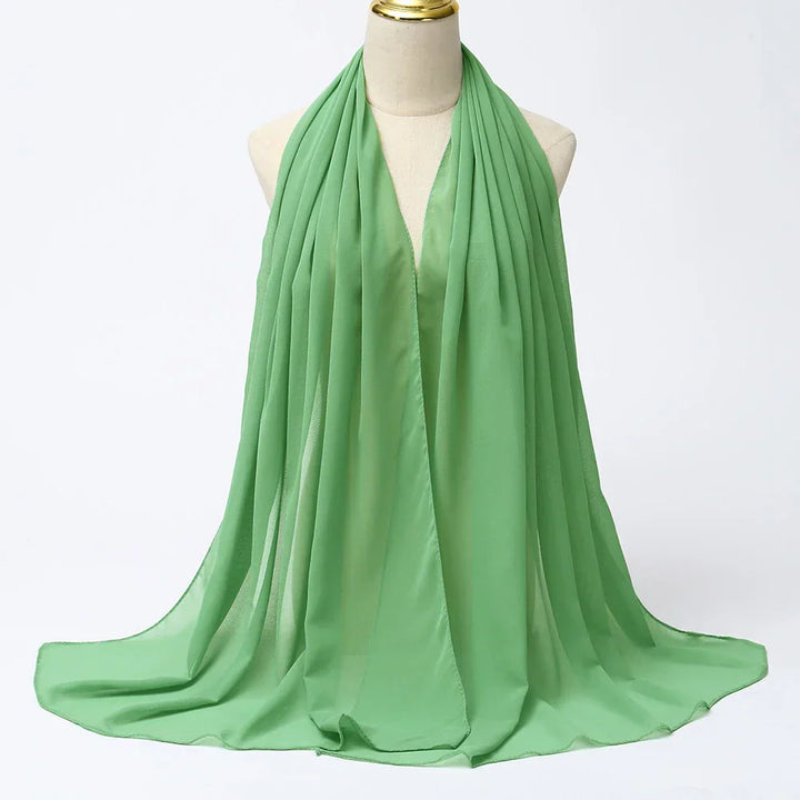 Stijlvolle Leilani dames hoofddoek van chiffon, elegante hijab sjaal voor dagelijks gebruik of events.