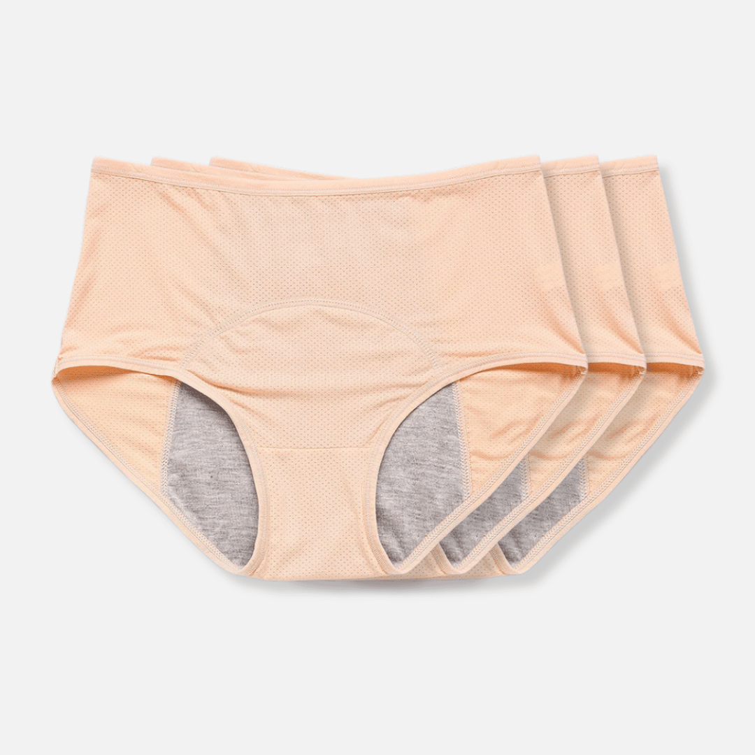 Flexibele lekvrije damesondergoed slip Aurora, beweegt mee voor ultiem comfort en bescherming.