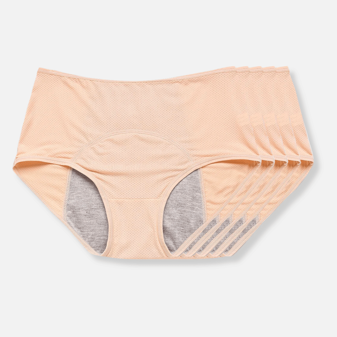 Elastische tailleband van de Aurora dames comfortslip, zorgt voor een perfecte, lekvrije pasvorm.