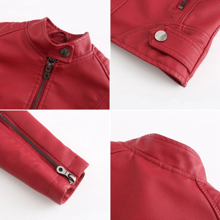 Getailleerd dames leren jas Romy, een must-have voor je garderobe. Stijlvol en comfortabel.