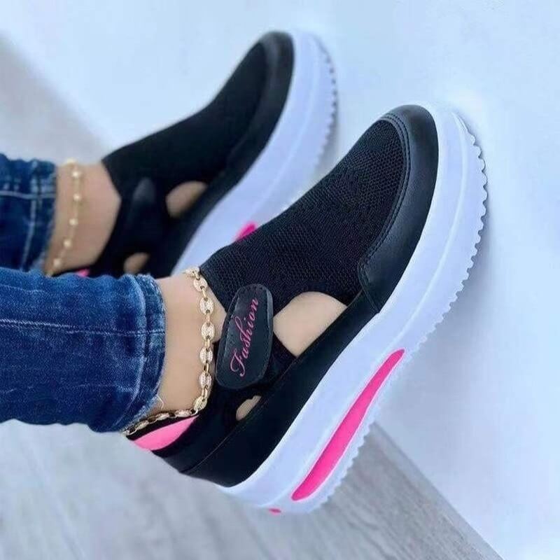 Ademende Liana dames sneakers met flexibel mesh design. Ideaal als casual schoenen of lichte sportschoenen.