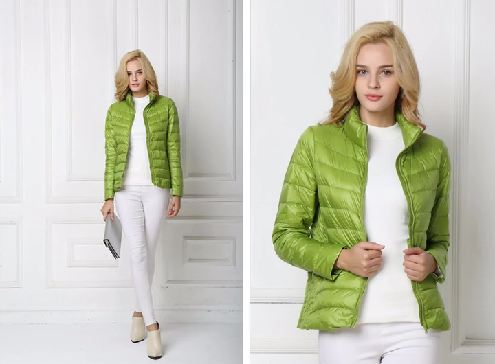 Lichtgewicht donsjack voor dames, stijlvol en comfortabel, een must-have winterjas.