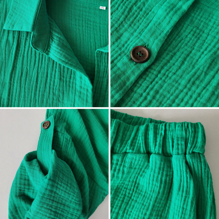 Dames luchtige zomerset Fayenne. Perfect voor warme dagen, polyester en ademend materiaal.