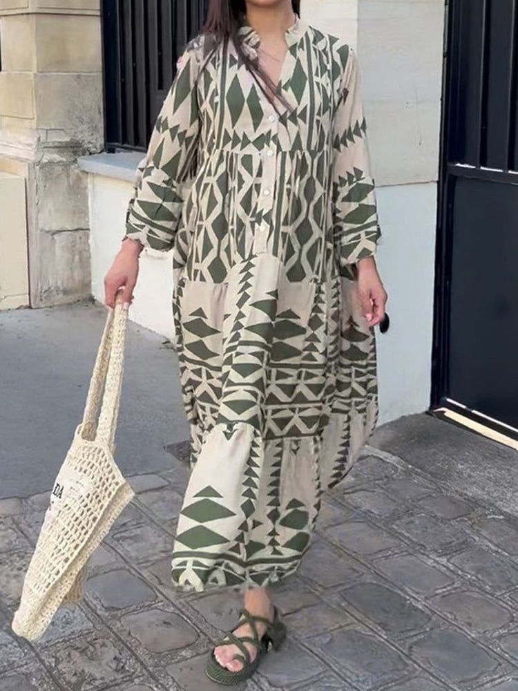 Comfortabele, luchtige dames maxi jurk, perfect voor zomerse dagen, strand of casual outfits.