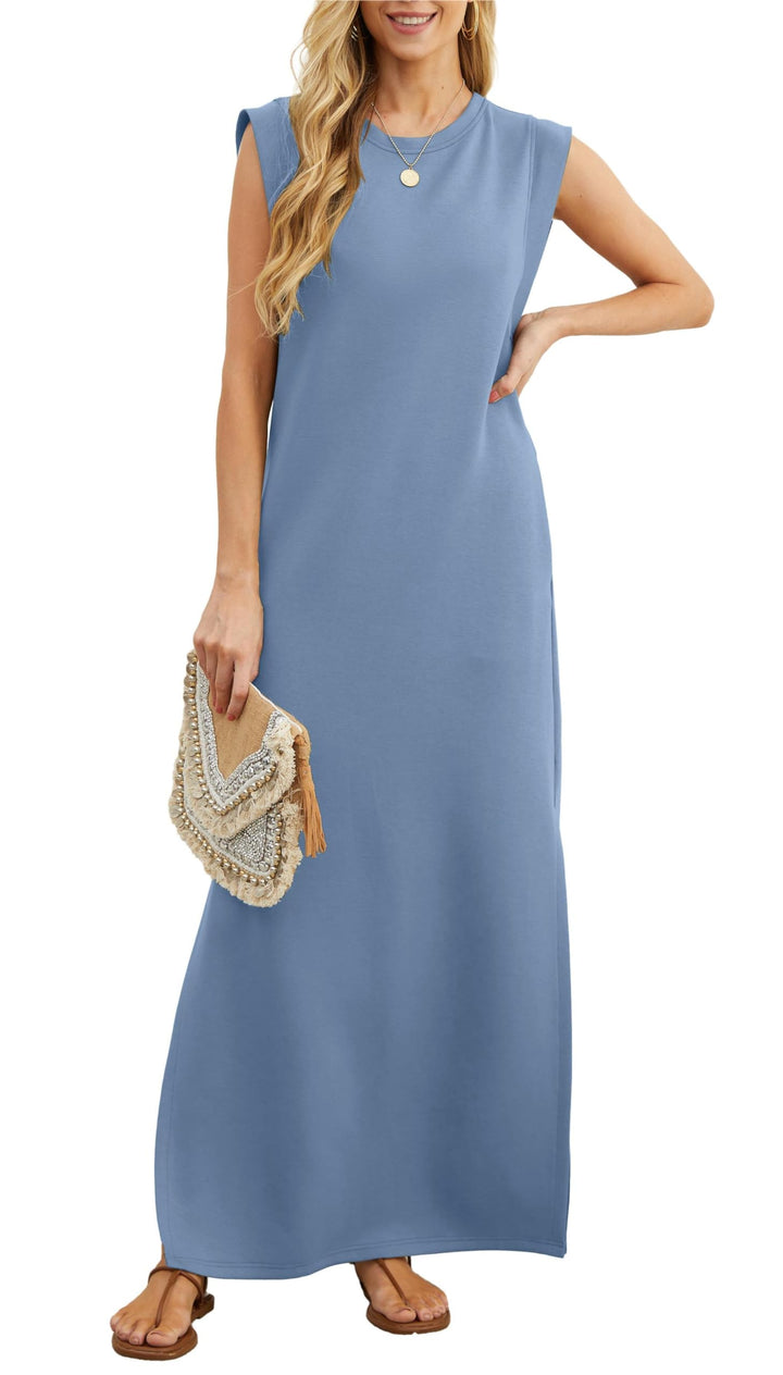 Comfortabele en modieuze dames jurk Romy. Kreukvrij en luchtig, een elegante must-have voor de zomer.